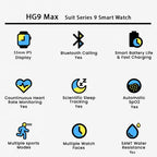 HG9 Max Suit Series 9 Smart Watch