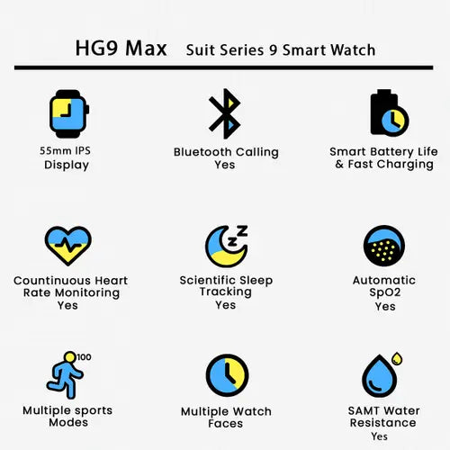 HG9 Max Suit Series 9 Smart Watch