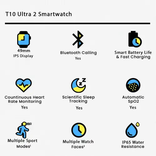 Zyro T10 Ultra 2 Smartwatch