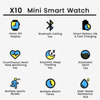X10 Mini Smart Watch